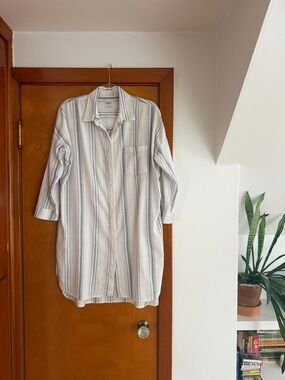 esby cotton tunic button down
